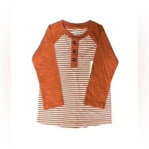 Cat & Jack Boys' orange long-sleeved T-shirt, size 2T